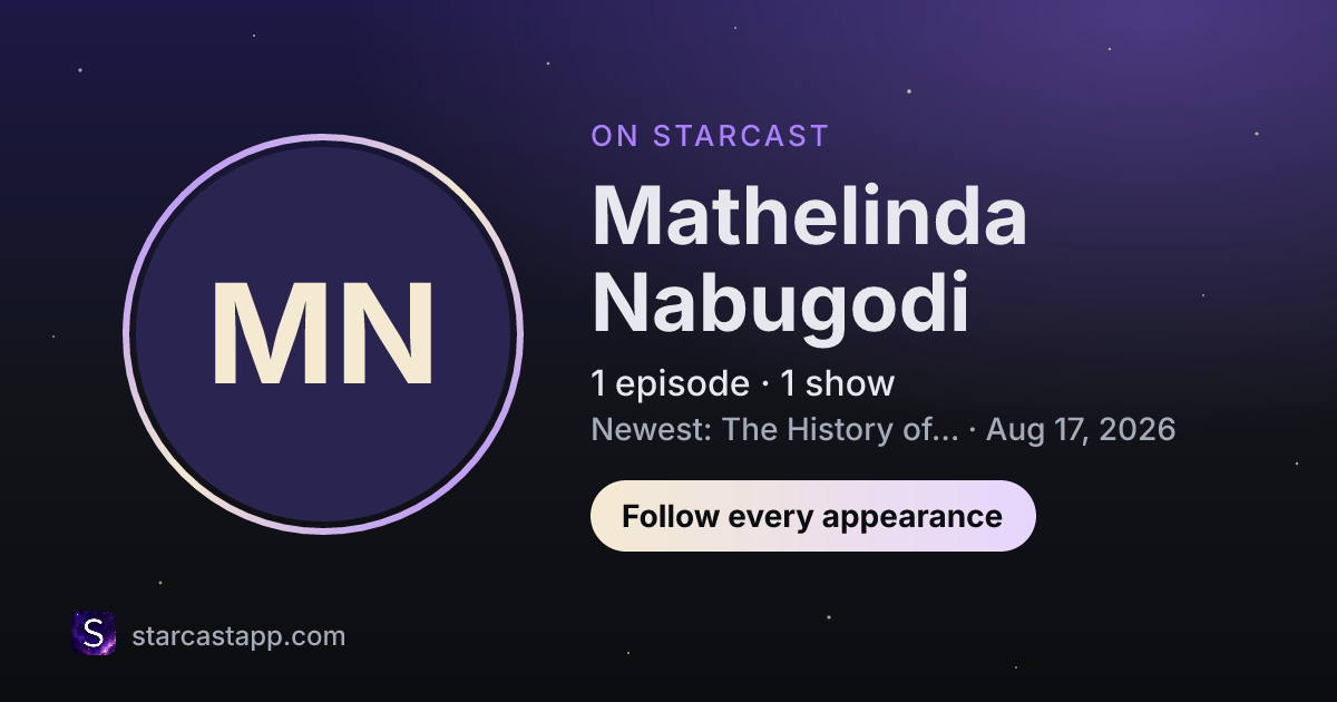 The preview card for Mathelinda Nabugodi