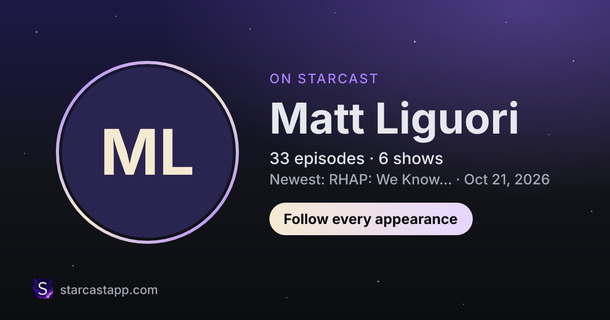 The preview card for Matt Liguori