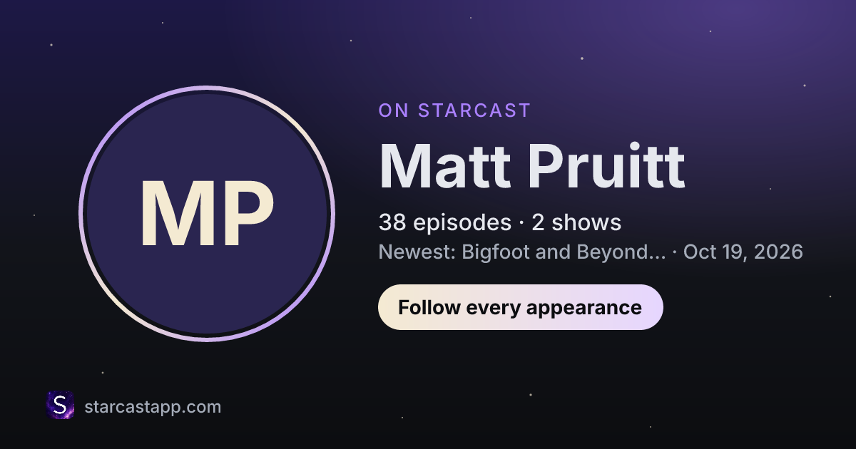 The preview card for Matt Pruitt