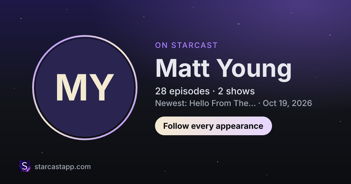 The preview card for Matt Young