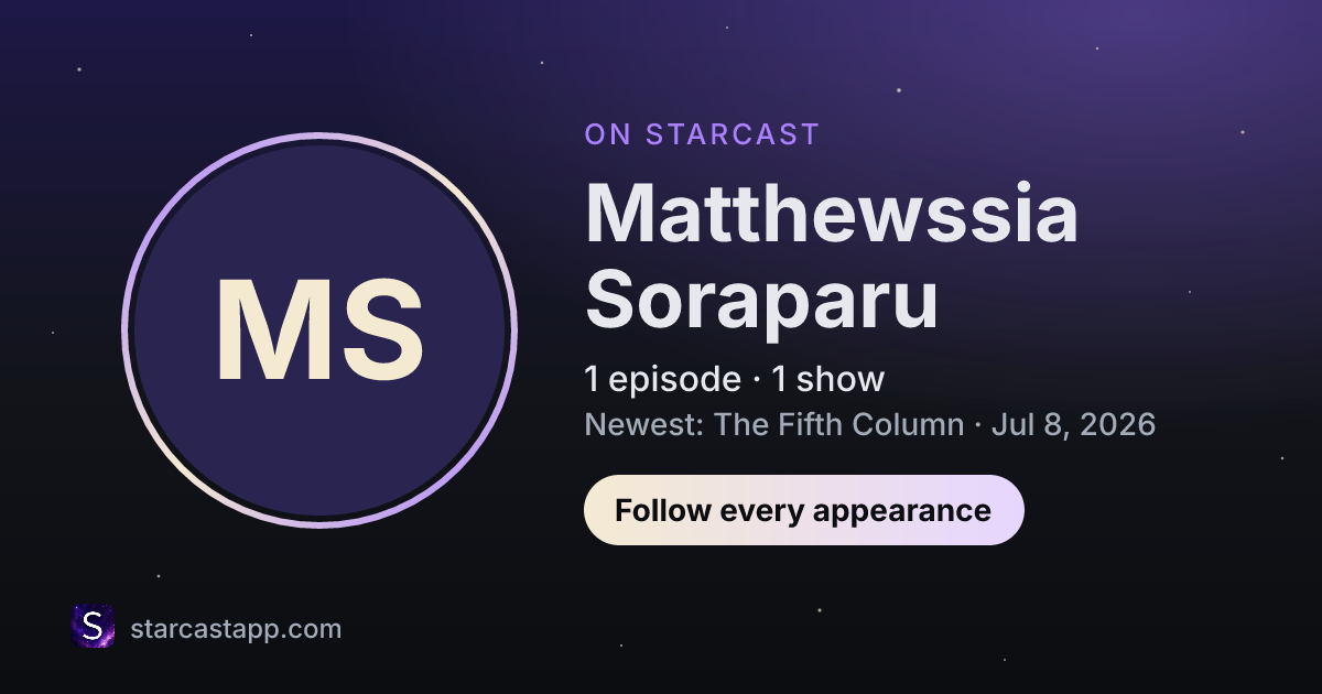 The preview card for Matthewssia Soraparu