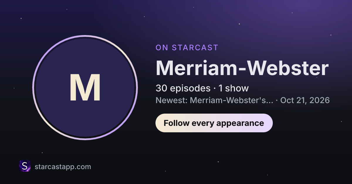 The preview card for Merriam-Webster