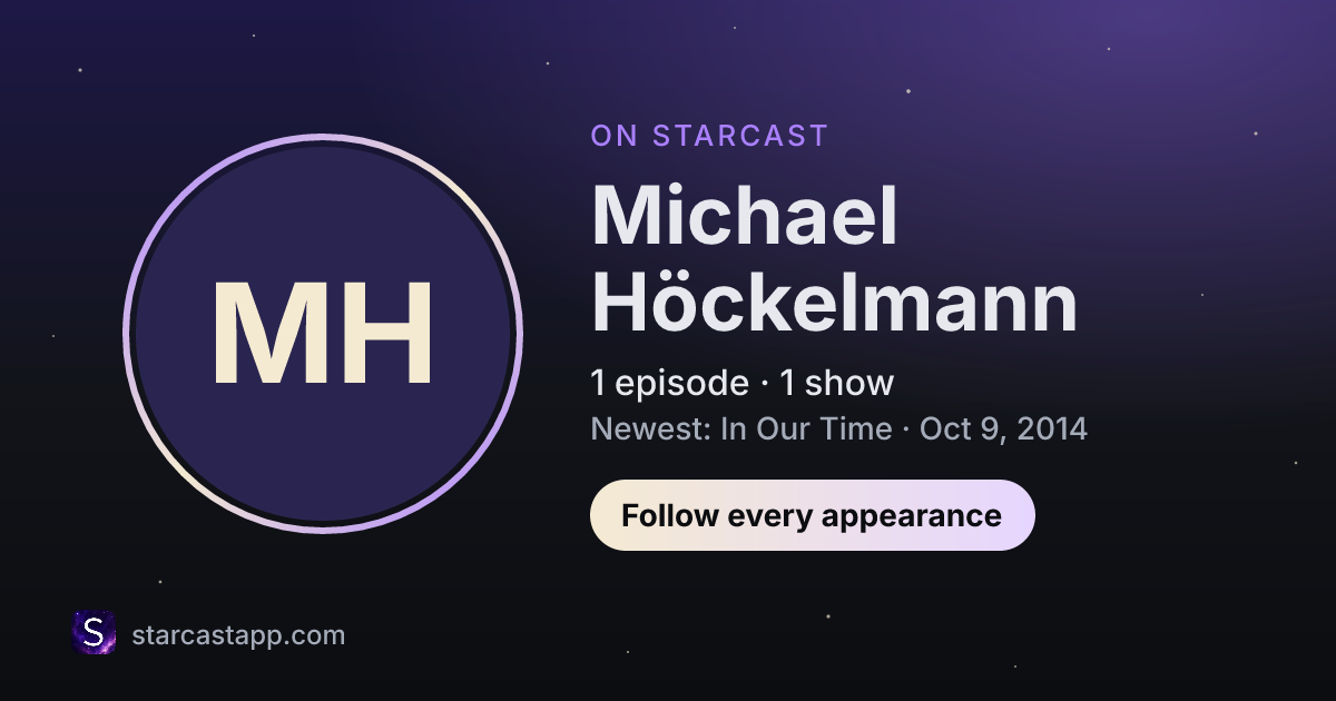 The preview card for Michael Höckelmann