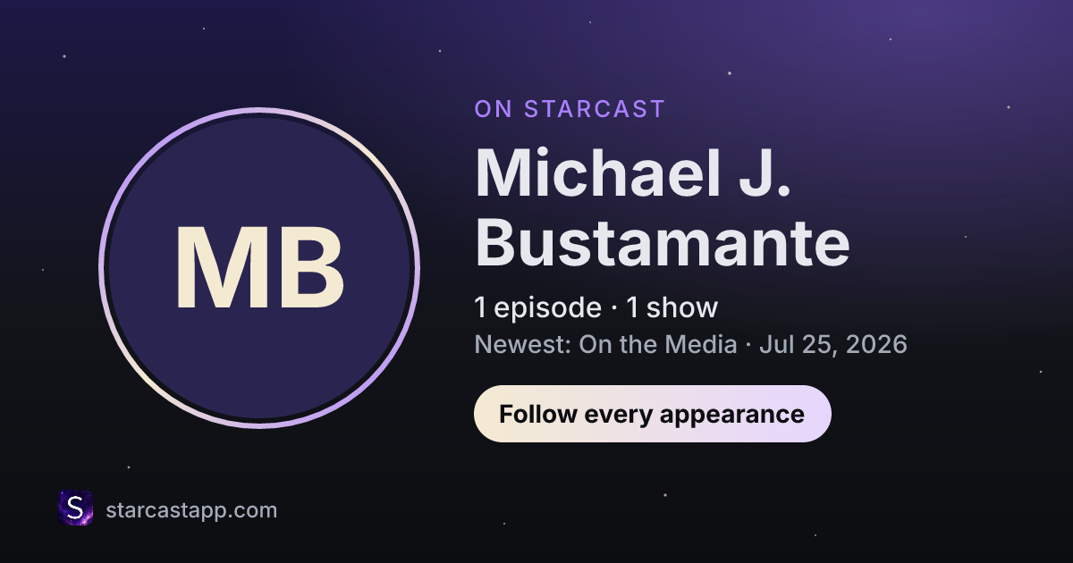 The preview card for Michael J. Bustamante