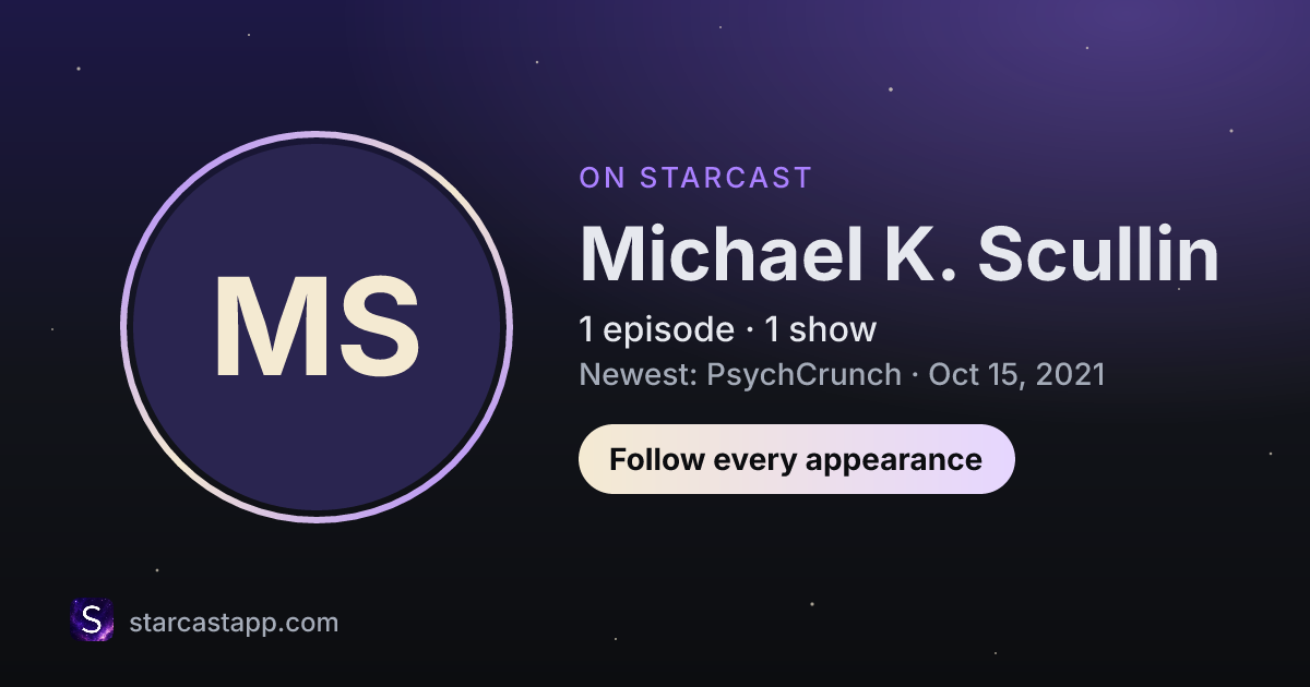 The preview card for Michael K. Scullin