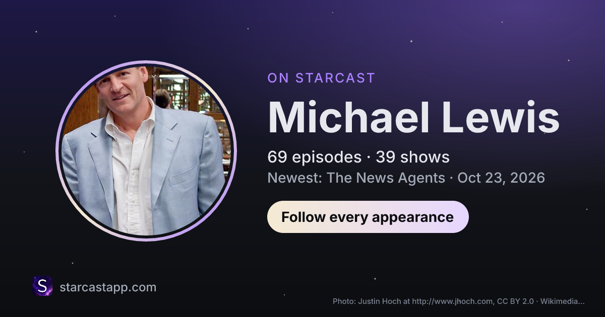 The preview card for Michael Lewis