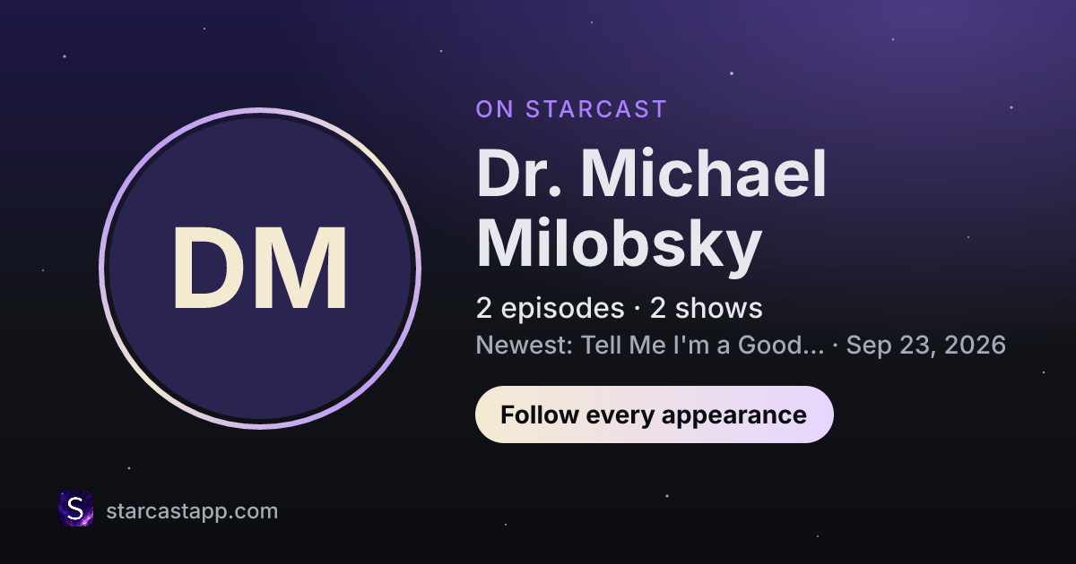The preview card for Dr. Michael Milobsky