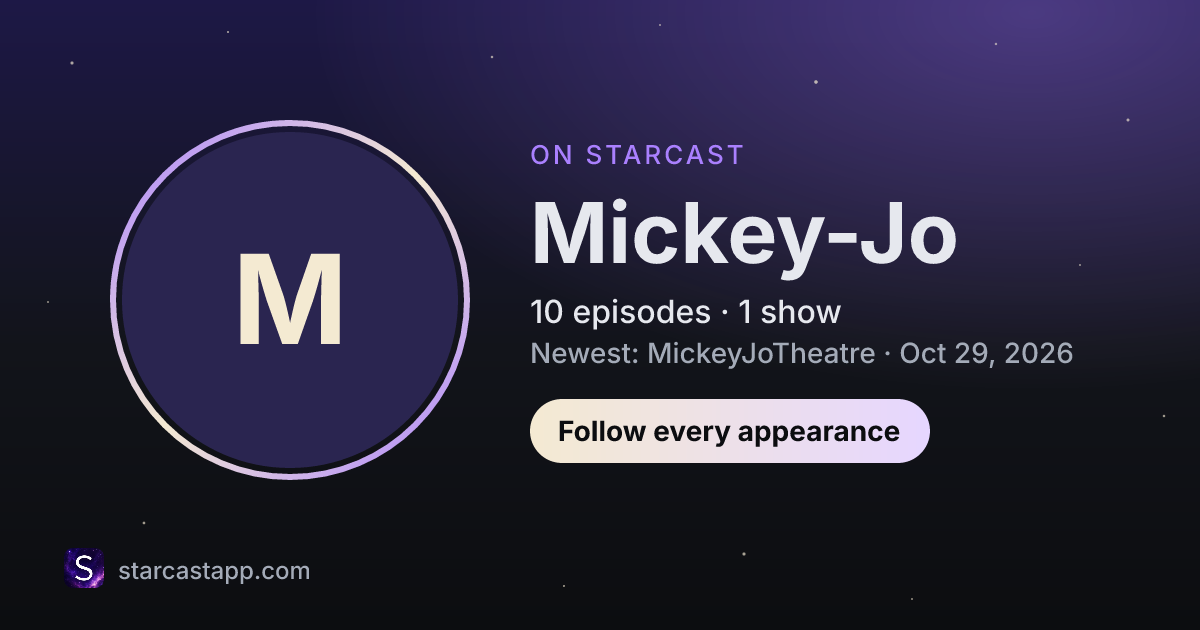 The preview card for Mickey-Jo