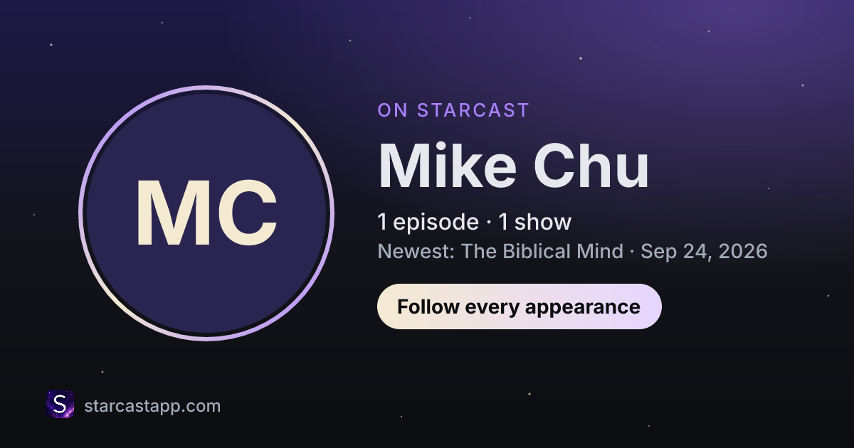 The preview card for Mike Chu