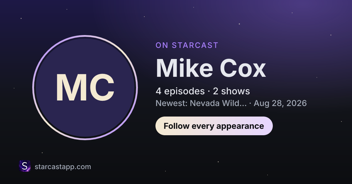 The preview card for Mike Cox