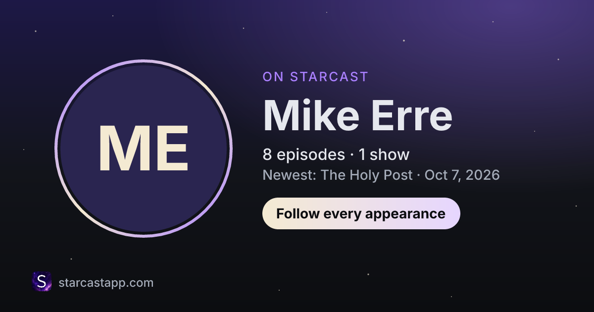 The preview card for Mike Erre