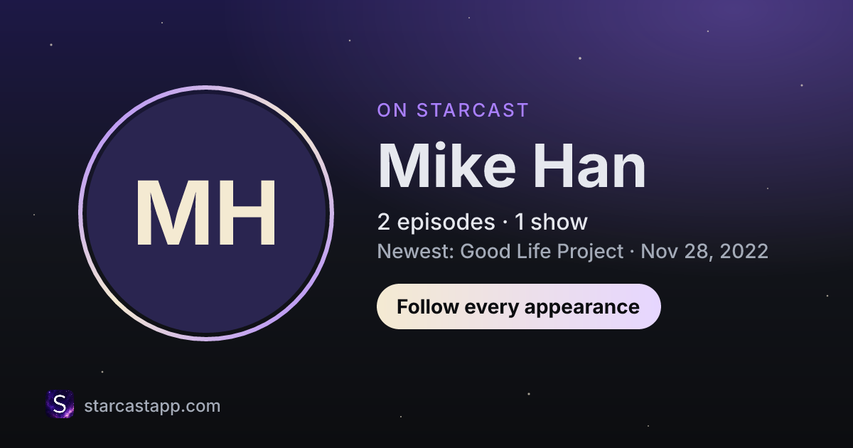 The preview card for Mike Han