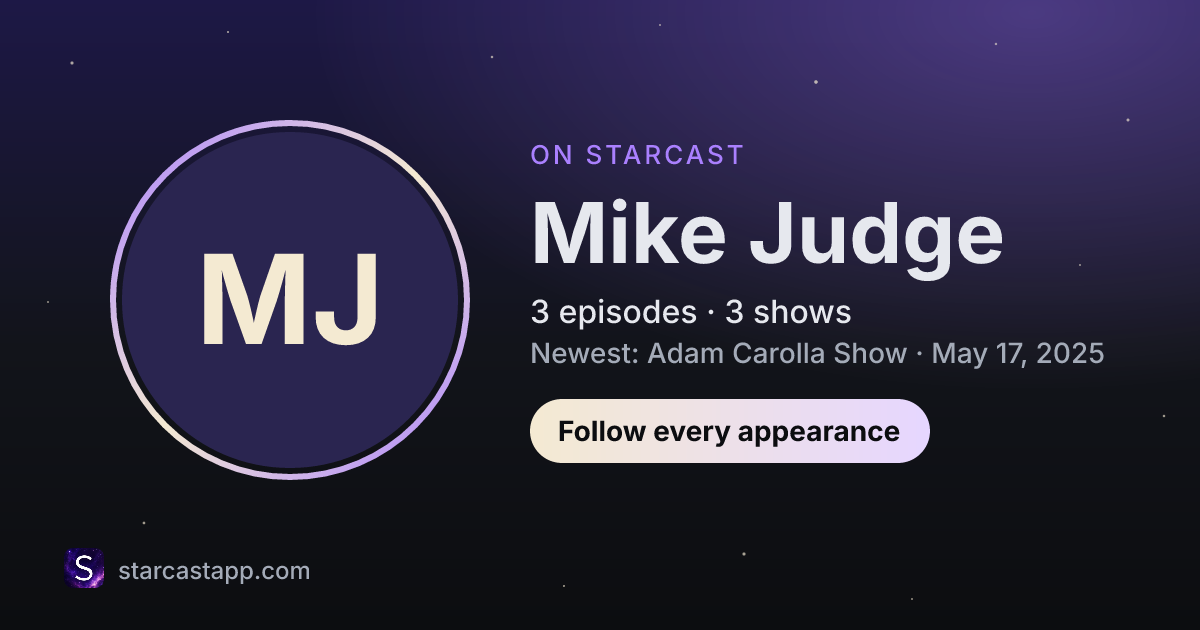 The preview card for Mike Judge