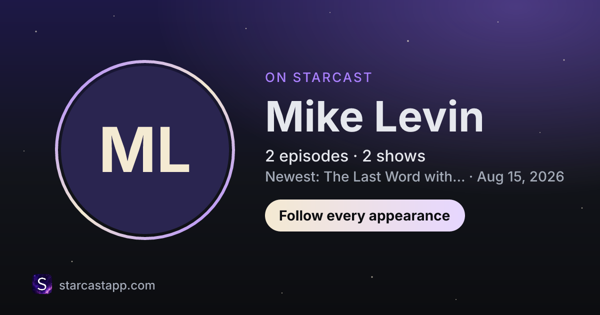 The preview card for Mike Levin