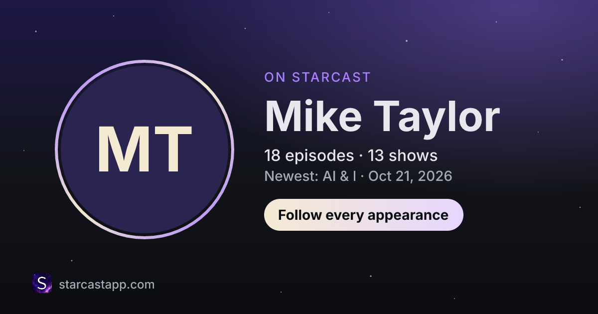 The preview card for Mike Taylor