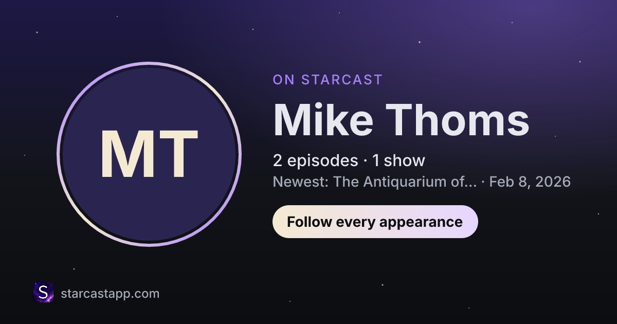The preview card for Mike Thoms