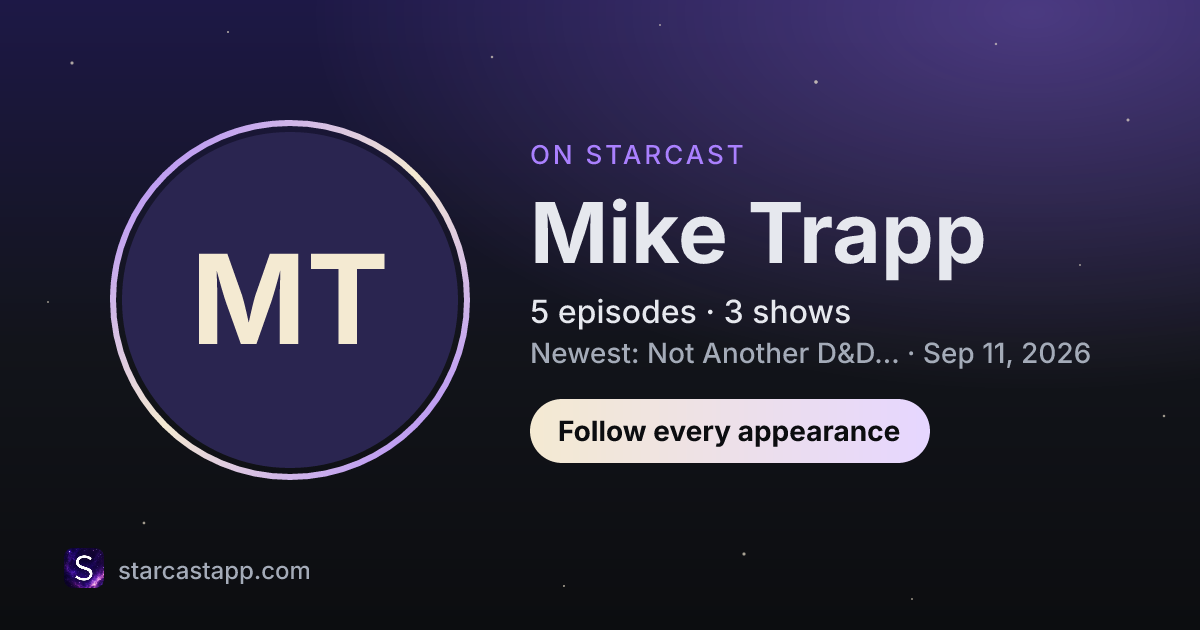 The preview card for Mike Trapp