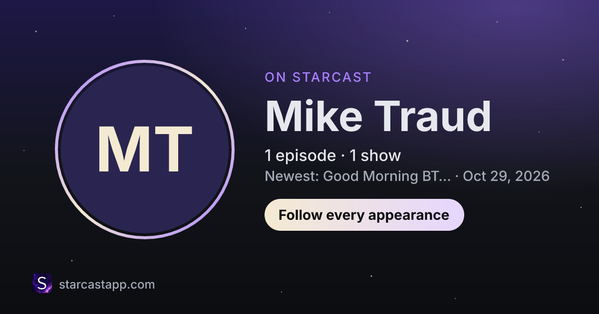 The preview card for Mike Traud