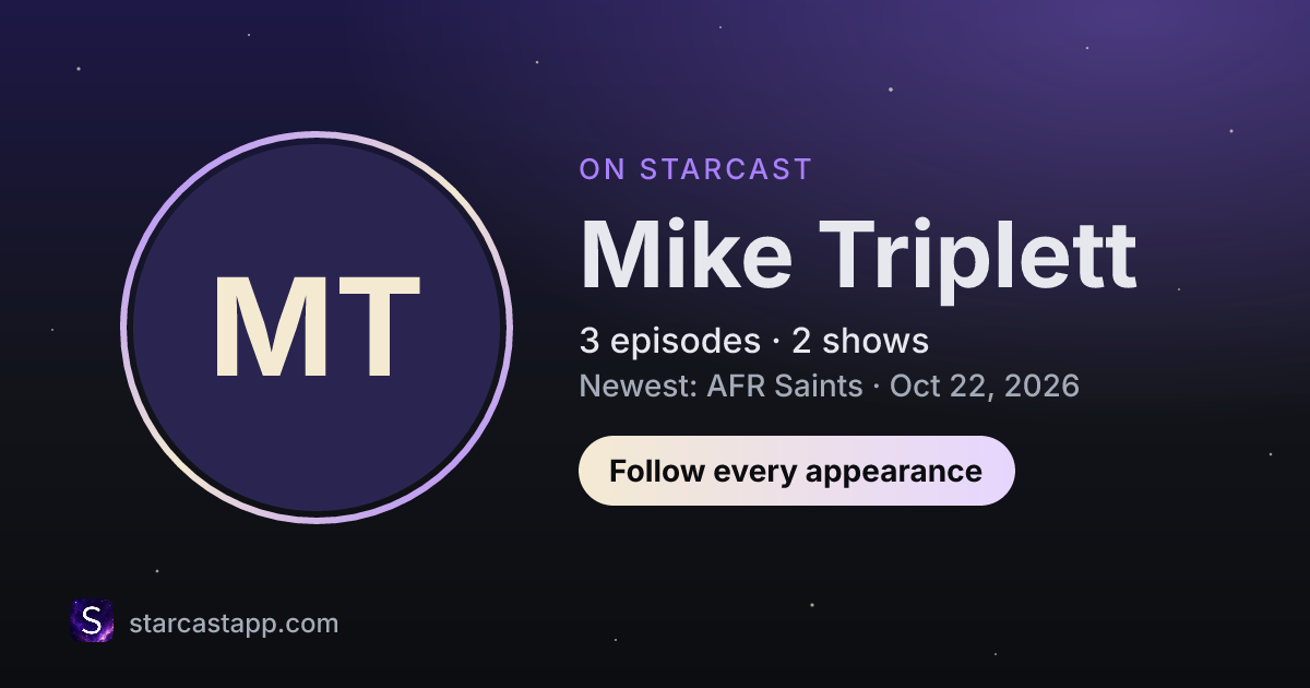 The preview card for Mike Triplett