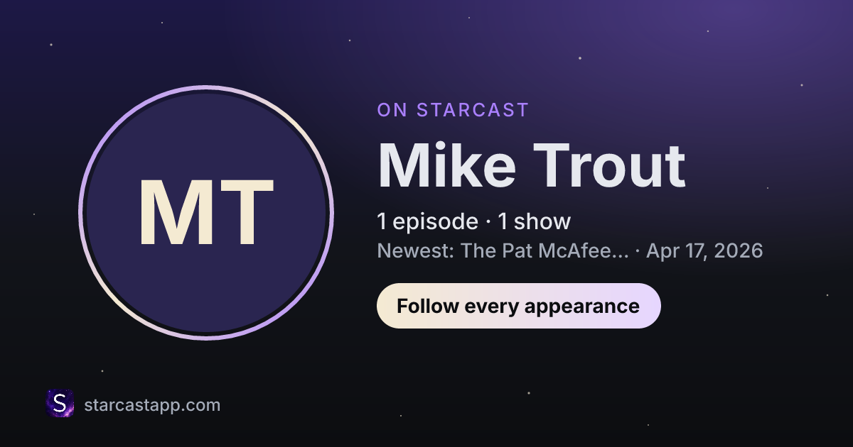 The preview card for Mike Trout