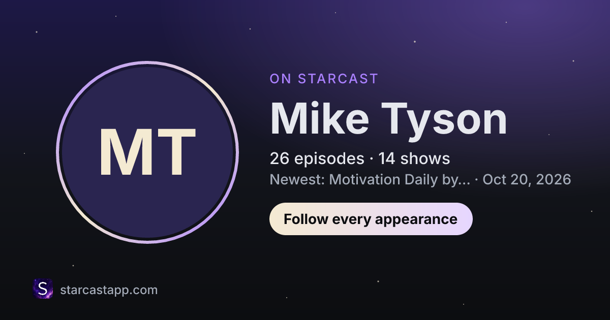 The preview card for Mike Tyson