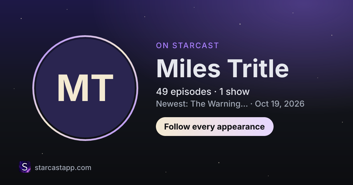 The preview card for Miles Tritle