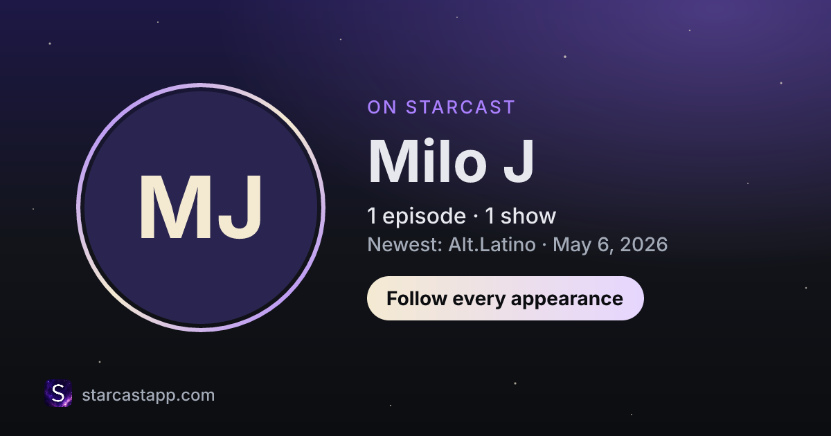 The preview card for Milo J