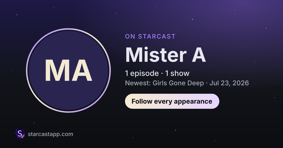 The preview card for Mister A