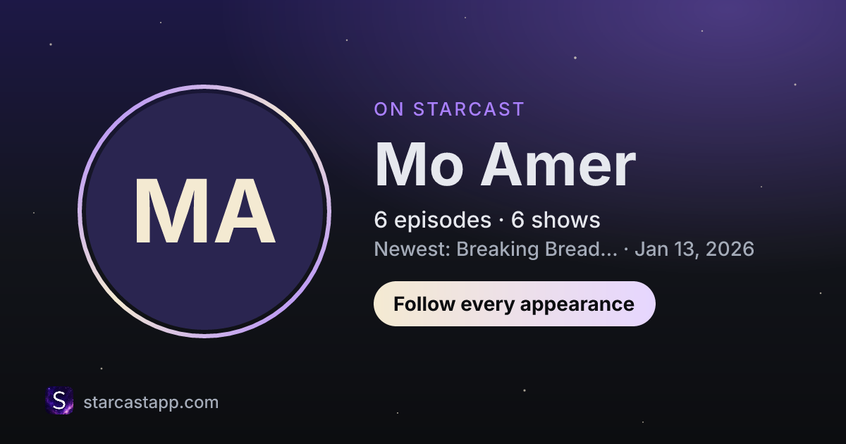 The preview card for Mo Amer
