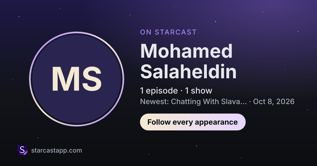 The preview card for Mohamed Salaheldin