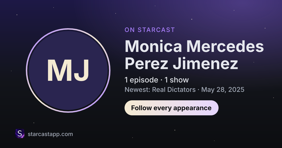 The preview card for Monica Mercedes Perez Jimenez