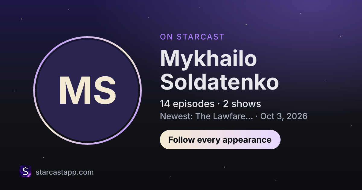 The preview card for Mykhailo Soldatenko