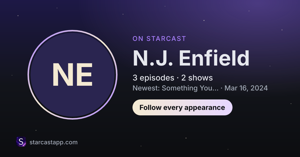 The preview card for N.J. Enfield