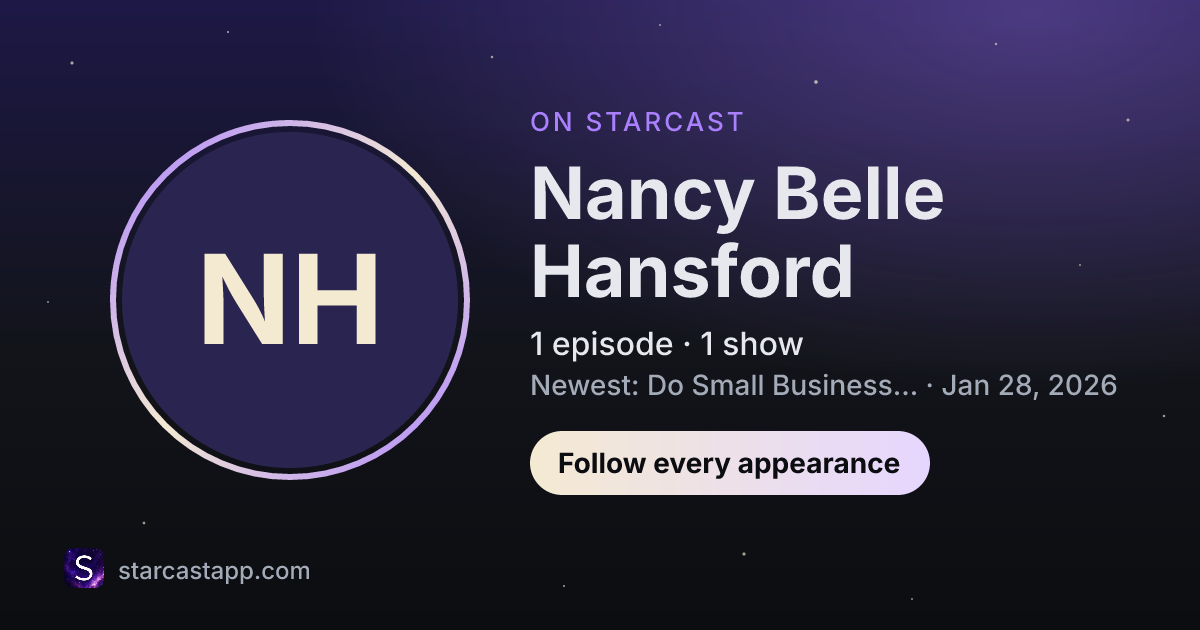 The preview card for Nancy Belle Hansford
