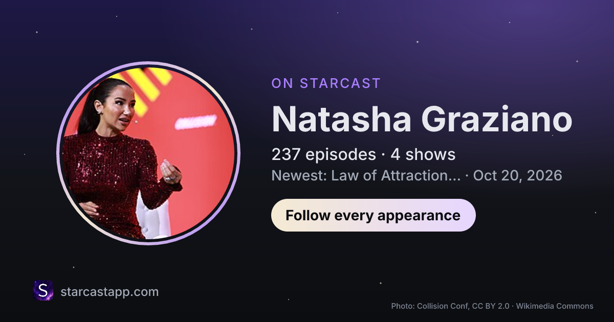 The preview card for Natasha Graziano