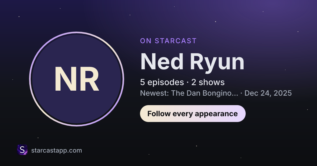 The preview card for Ned Ryun