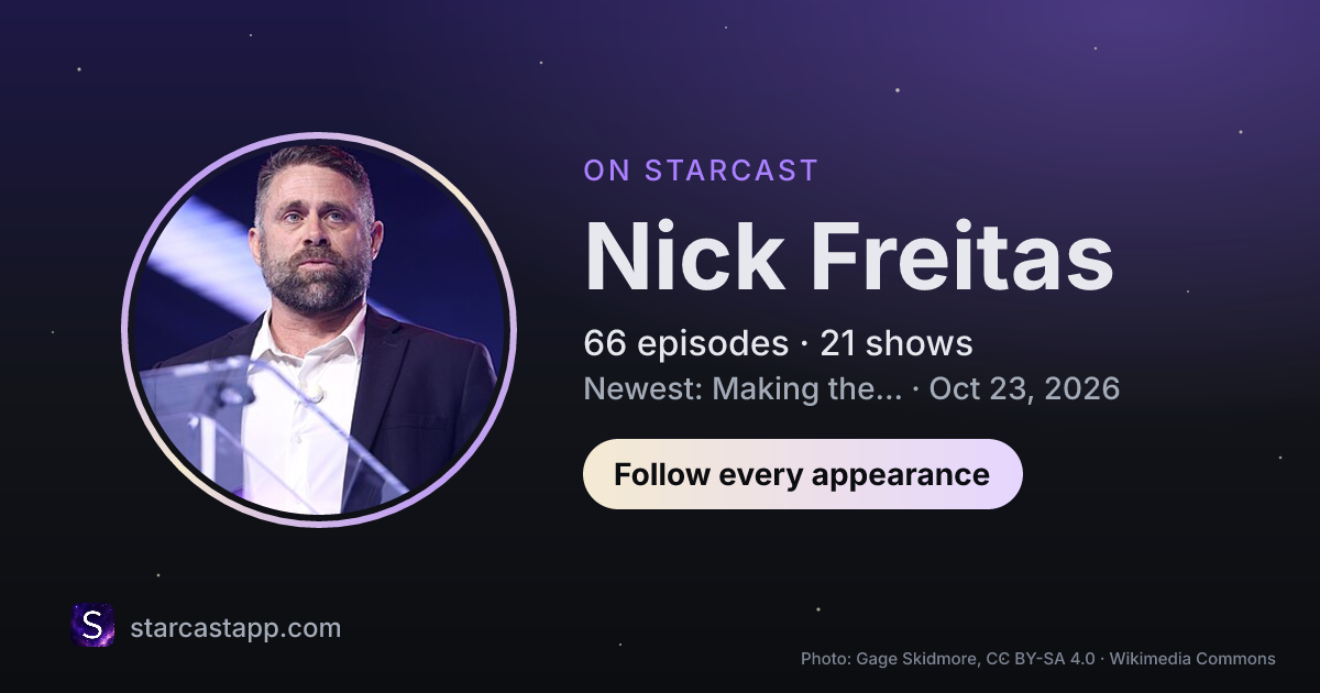 The preview card for Nick Freitas
