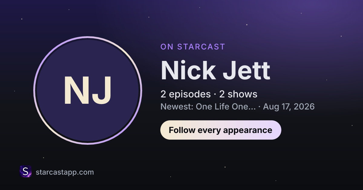 The preview card for Nick Jett