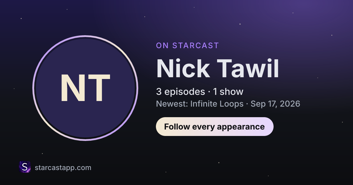 The preview card for Nick Tawil