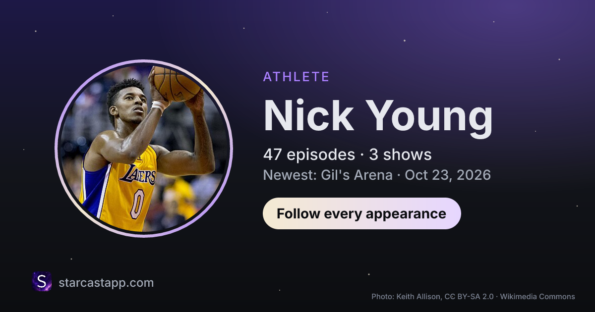 The preview card for Nick Young