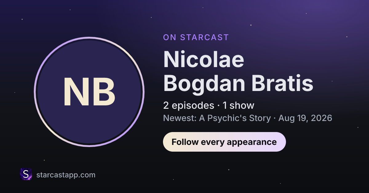 The preview card for Nicolae Bogdan Bratis