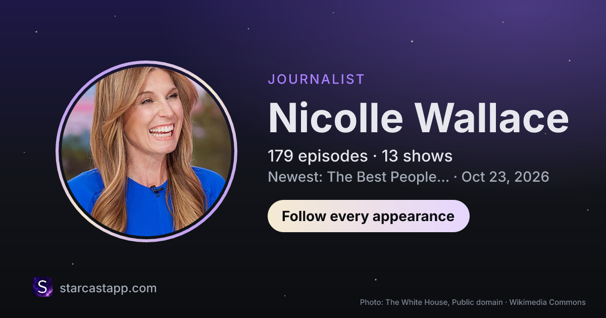 The preview card for Nicolle Wallace