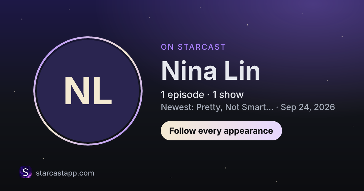 The preview card for Nina Lin