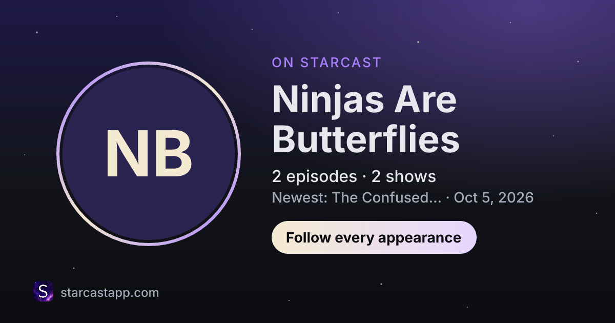 The preview card for Ninjas Are Butterflies