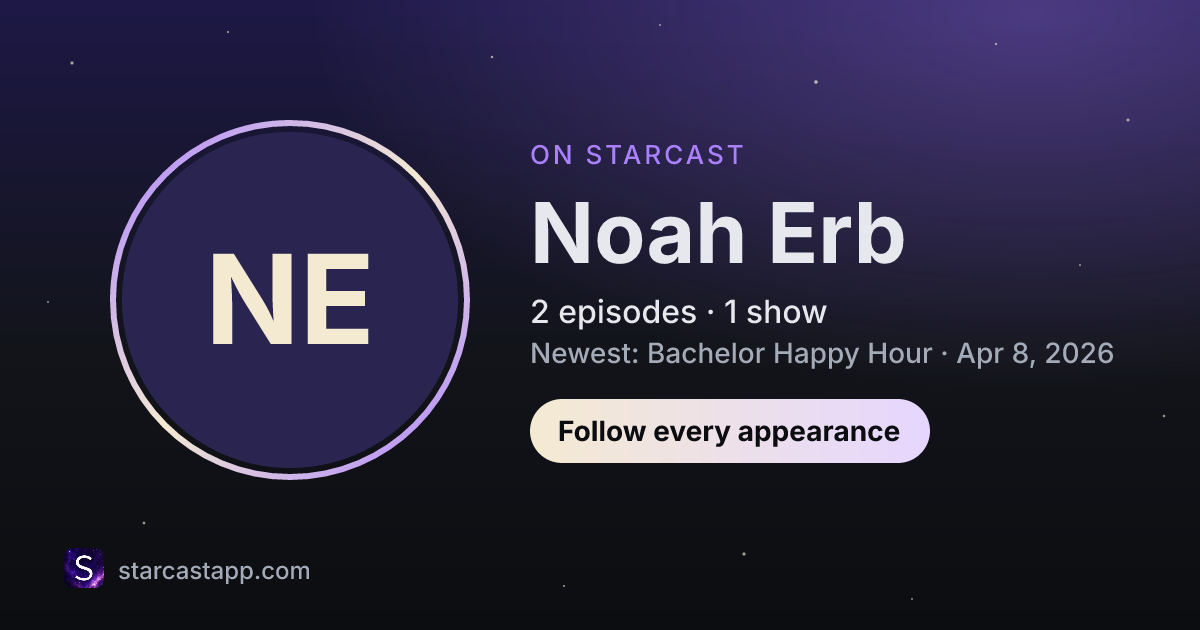 The preview card for Noah Erb