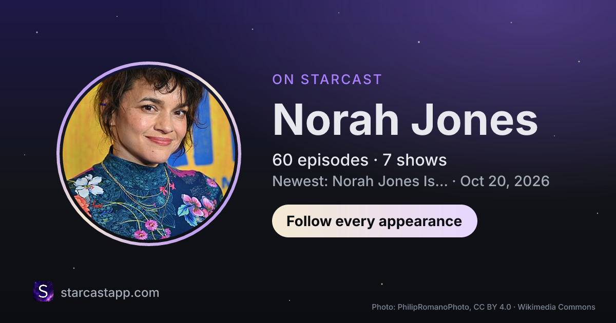 The preview card for Norah Jones