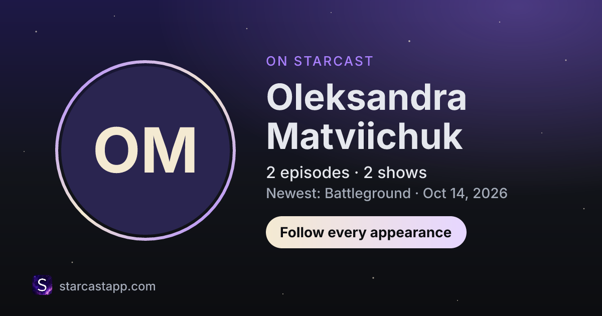 The preview card for Oleksandra Matviichuk
