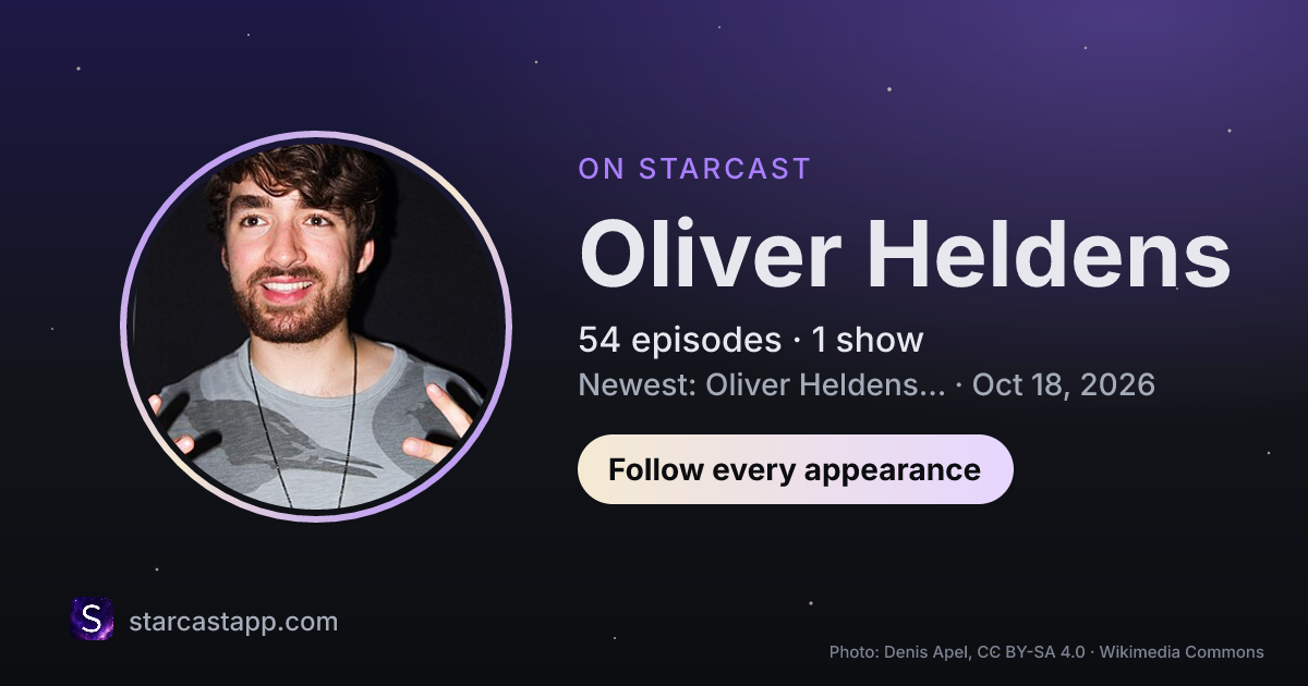 The preview card for Oliver Heldens