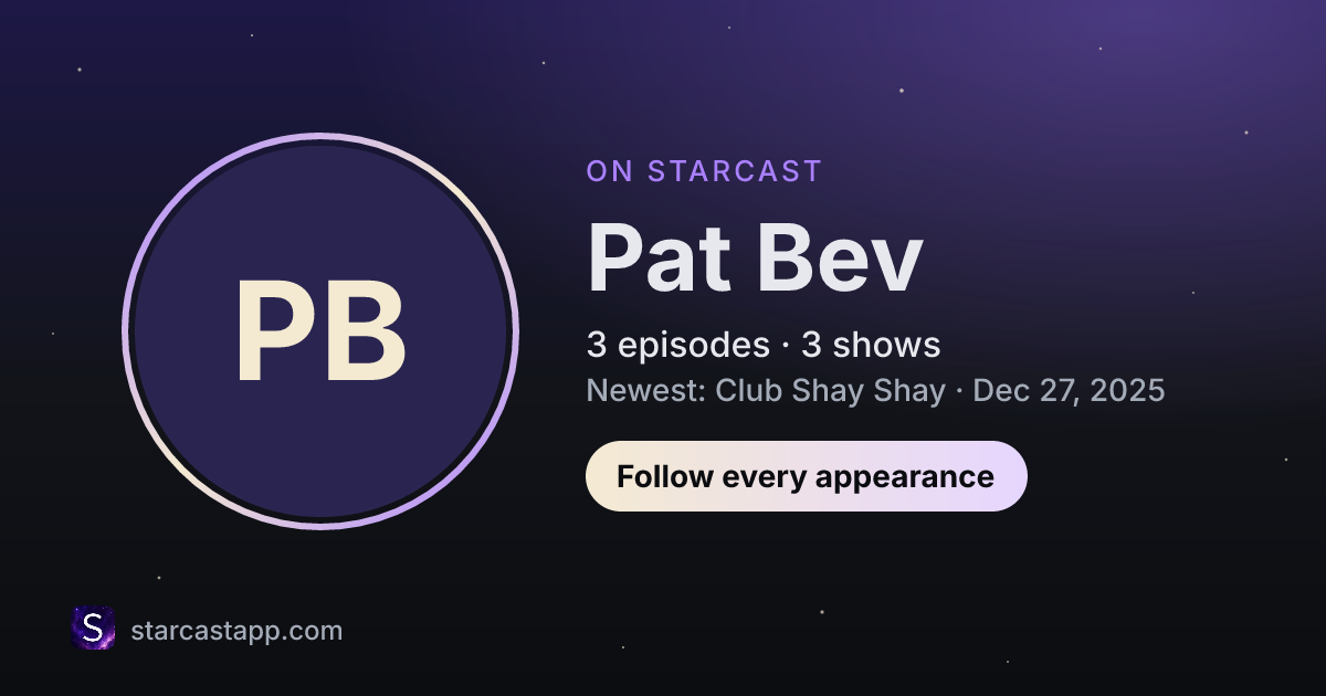 The preview card for Pat Bev