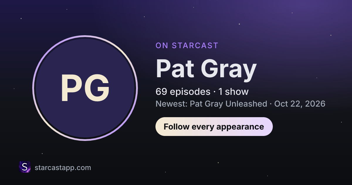 The preview card for Pat Gray